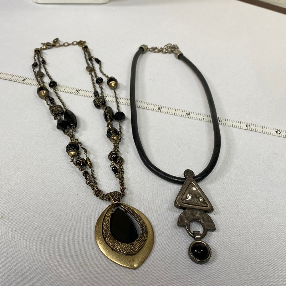 Two interesting statement necklaces
